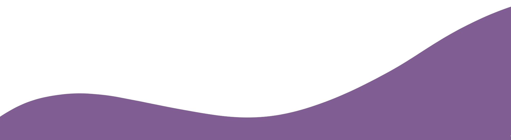 Forward-facing purple rectangle with a squiggly top